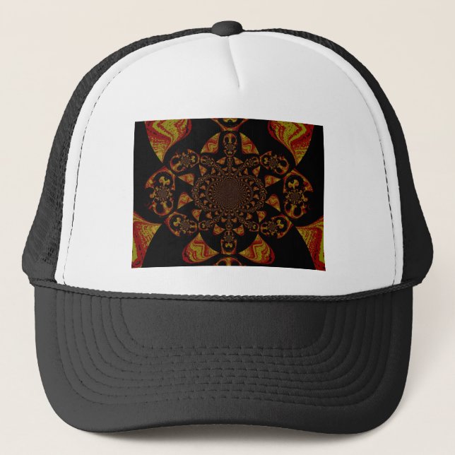 Hakuna Matata Gift Black Jamaica Pop Art. Truckerkappe (Vorderseite)