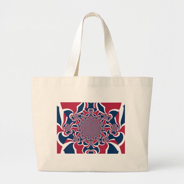 Hakuna Matata Gifts trendig stilvoll rot und blau. Jumbo Stoffbeutel (Vorne)