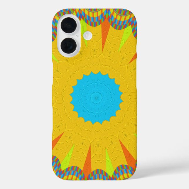 Hakuna Matata goldgelbes Ölgemälde iPhone 16 Hülle (Rückseite)