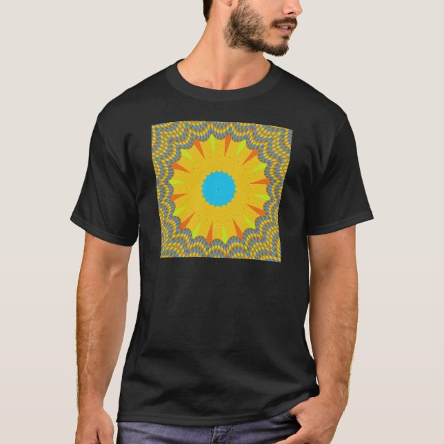 Hakuna Matata goldgelbes Ölgemälde T-Shirt (Vorderseite)