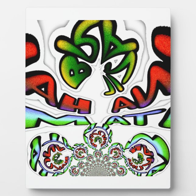 Hakuna Matata Graffiti Kunstdruckerei Fotoplatte (Vorderseite)