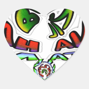 Hakuna Matata Graffiti Kunstdruckerei Herz-Aufkleber