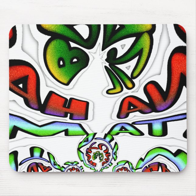 Hakuna Matata Graffiti Kunstdruckerei Mousepad (Vorne)