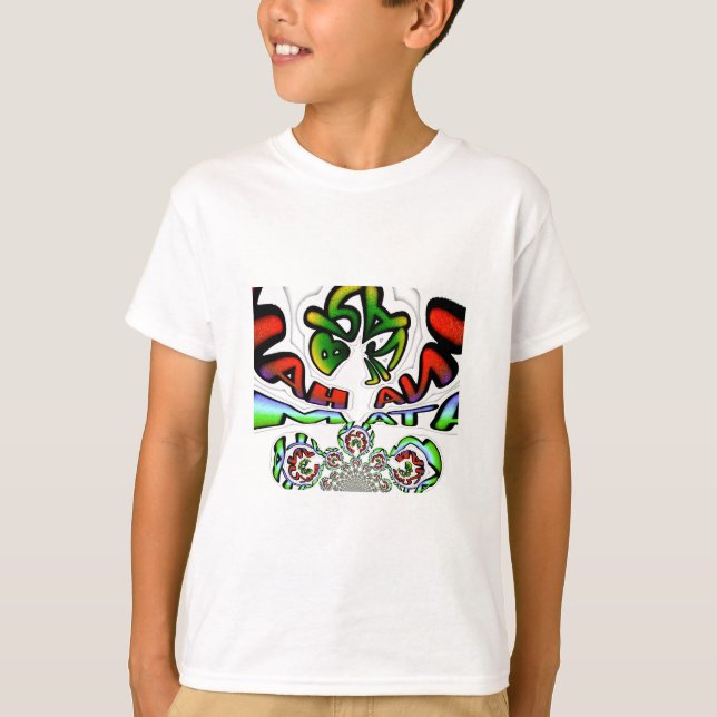 Hakuna Matata Graffiti Kunstdruckerei T-Shirt (Vorderseite)