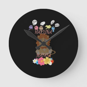 Hakuna Matata Hakunamatata baby lion.png Runde Wanduhr