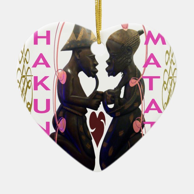 Hakuna Matata Hakunamatata Keramikornament (Vorne)