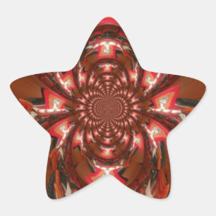 Hakuna Matata Halloween Mask Kaleidoskop Abstrakt Stern-Aufkleber