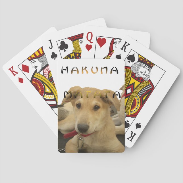 Hakuna Matata Ich weiß, was Sie denken pinctur Spielkarten (Rückseite)