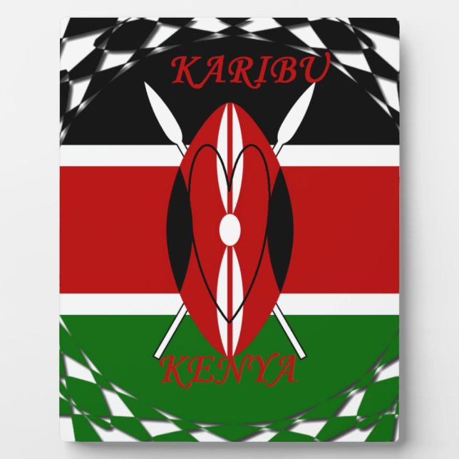 Hakuna matata Karaibu Kenya Fotoplatte (Vorderseite)