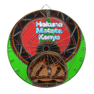 Hakuna Matata Kenia Kunstprint Dartscheibe