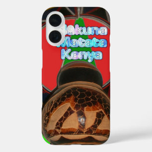 Hakuna Matata Kenya Art Print iPhone 16 Hülle