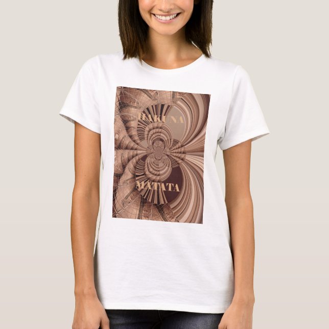 Hakuna Matata Kenya Giraffe Safari Woven Sourveni T-Shirt (Vorderseite)