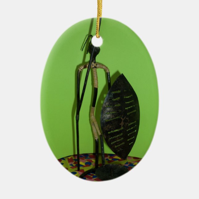 Hakuna Matata Kenya Maasai.JPG Keramik Ornament (Vorne)