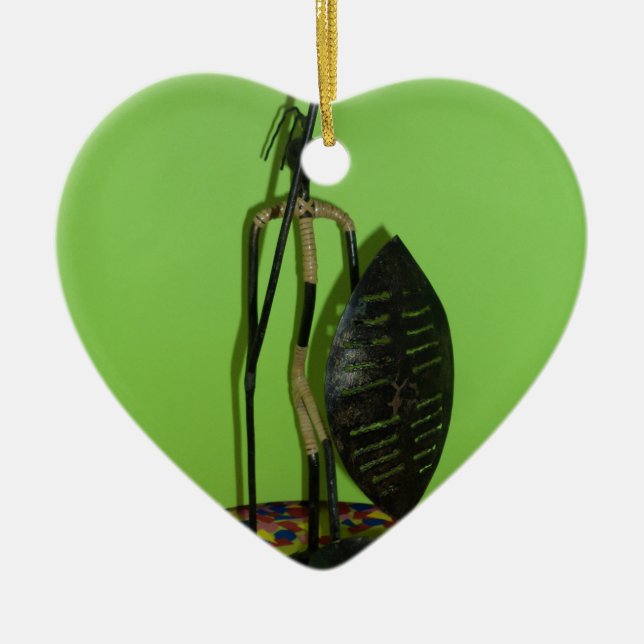 Hakuna Matata Kenya Maasai.JPG Keramik Ornament (Vorne)
