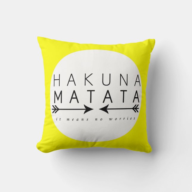Hakuna Matata Kissen (Vorderseite)