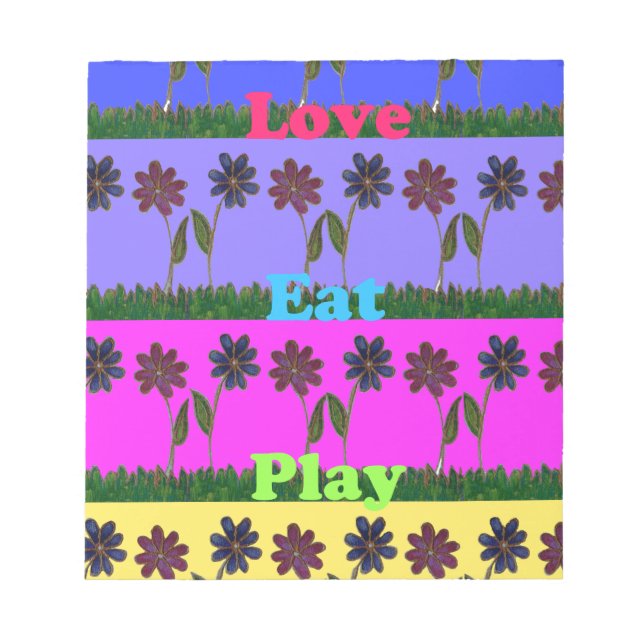 Hakuna Matata Liebe Eat Play.png Notizblock (Vorderseite)