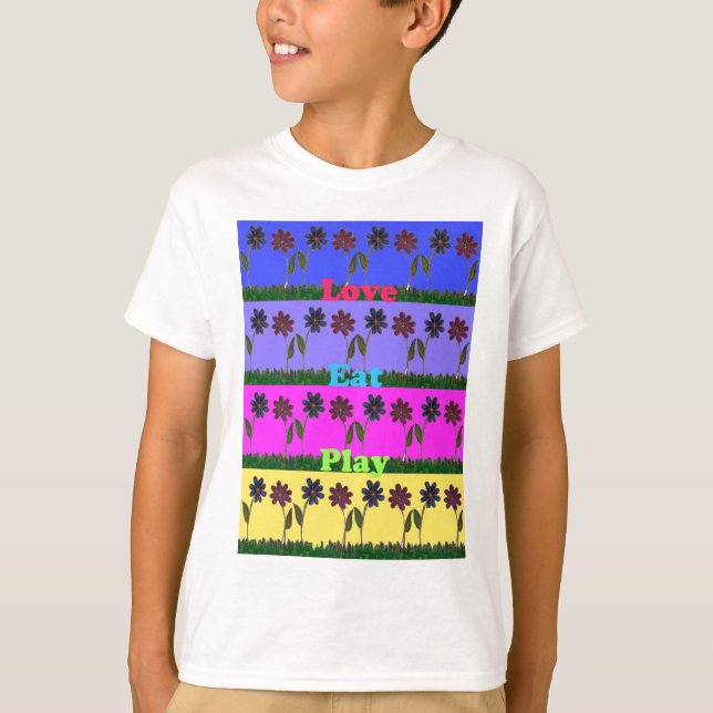 Hakuna Matata Liebe Eat Play.png T-Shirt (Vorderseite)