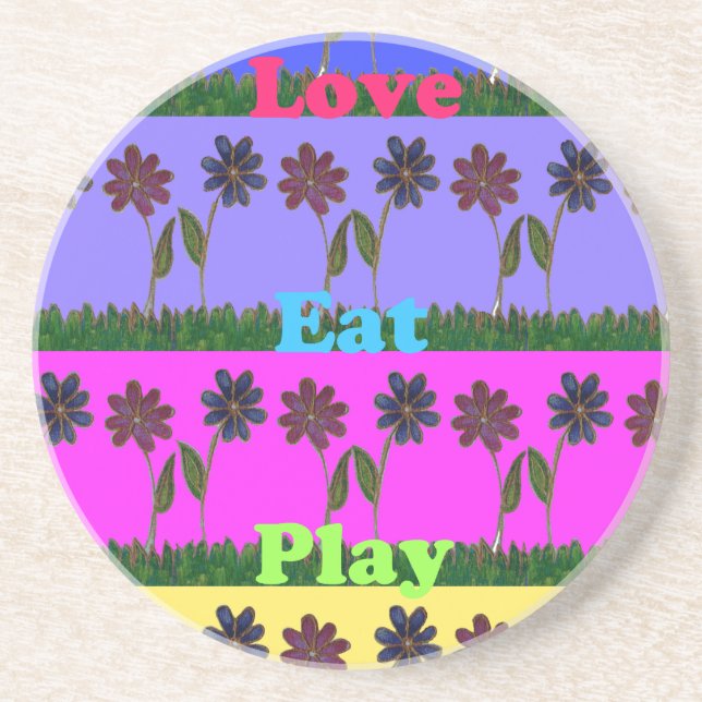 Hakuna Matata Liebe Eat Play.png Untersetzer (Vorne)