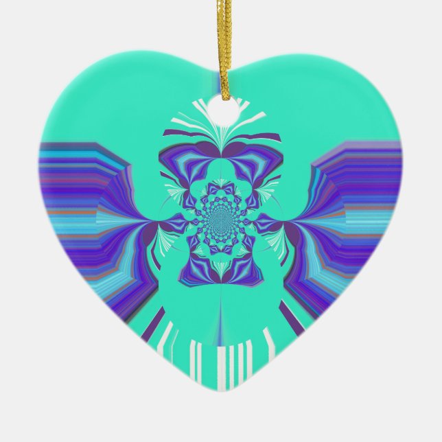 Hakuna Matata Lila Mischung Keramik Ornament (Vorne)