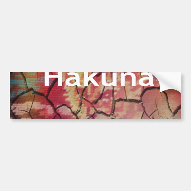 Hakuna Matata Lion Cub Design Autoaufkleber (Vorne)