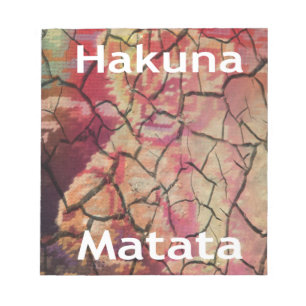 Hakuna Matata Lion Cub Design Notizblock