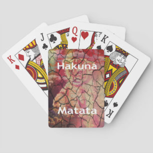 Hakuna Matata Lion Cub Design Spielkarten