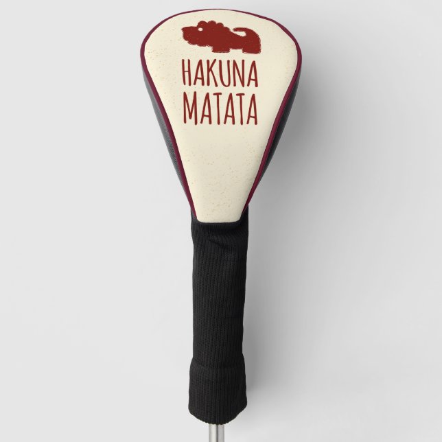 Hakuna Matata Löwe Golf Headcover (Vorderseite)