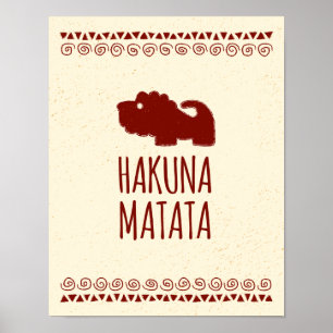 Hakuna Matata Löwe Poster