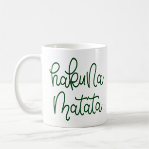 Hakuna Matata lustiges Suaheli zitiert Ostafrika Kaffeetasse
