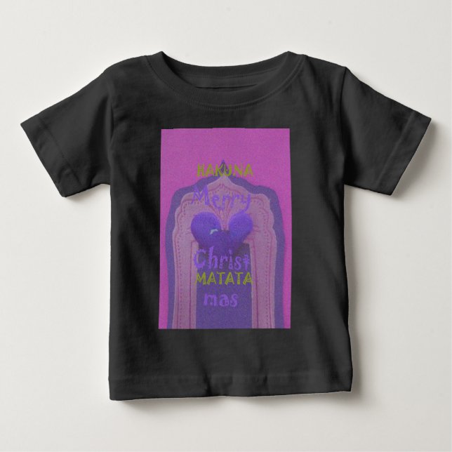 Hakuna Matata Merry Christmas Liebe Design.jpg Baby T-shirt (Vorderseite)