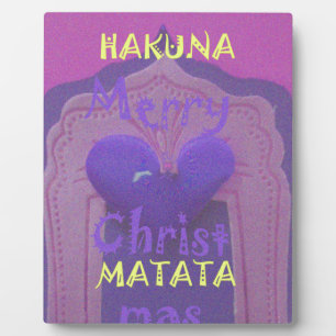 Hakuna Matata Merry Christmas Liebe Design.jpg Fotoplatte