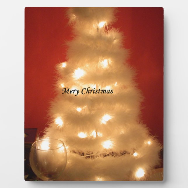 Hakuna Matata Merry Christmas white Fotoplatte (Vorderseite)