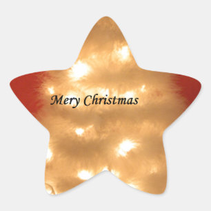 Hakuna Matata Merry Christmas white Stern-Aufkleber