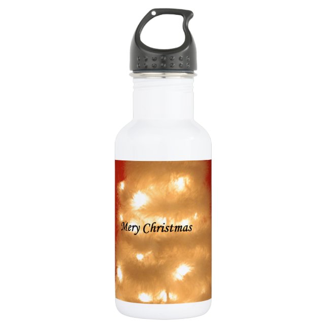 Hakuna Matata Merry Christmas white Trinkflasche (Vorderseite)