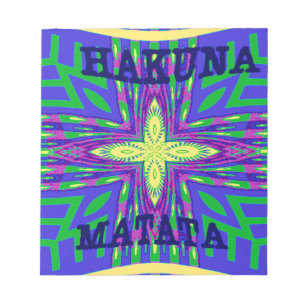 Hakuna matata Mombasa Kanga Notizblock