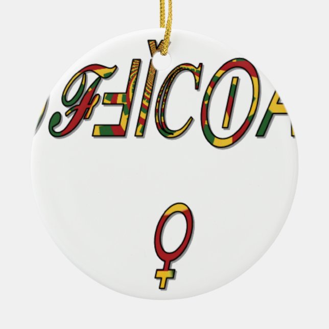 Hakuna Matata Offizielle Geschenke.png Keramik Ornament (Vorne)