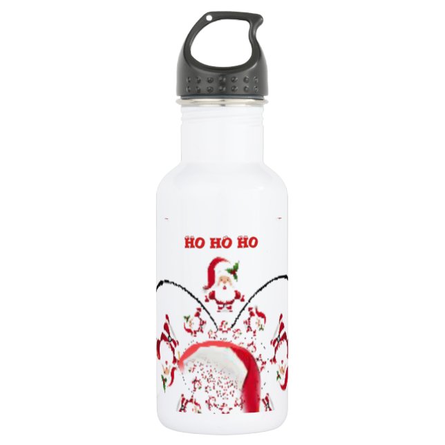 Hakuna Matata Okie Dokie hospho Santa Christmas sp Trinkflasche (Vorderseite)