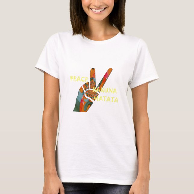 Hakuna Matata Peace T-Shirt (Vorderseite)