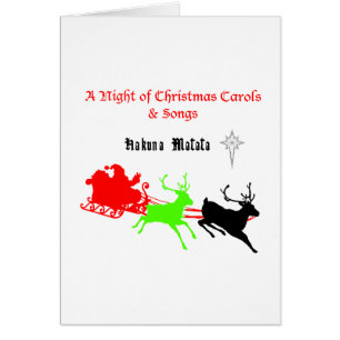 Hakuna Matata Père Noël cadeaux avec chant de caro