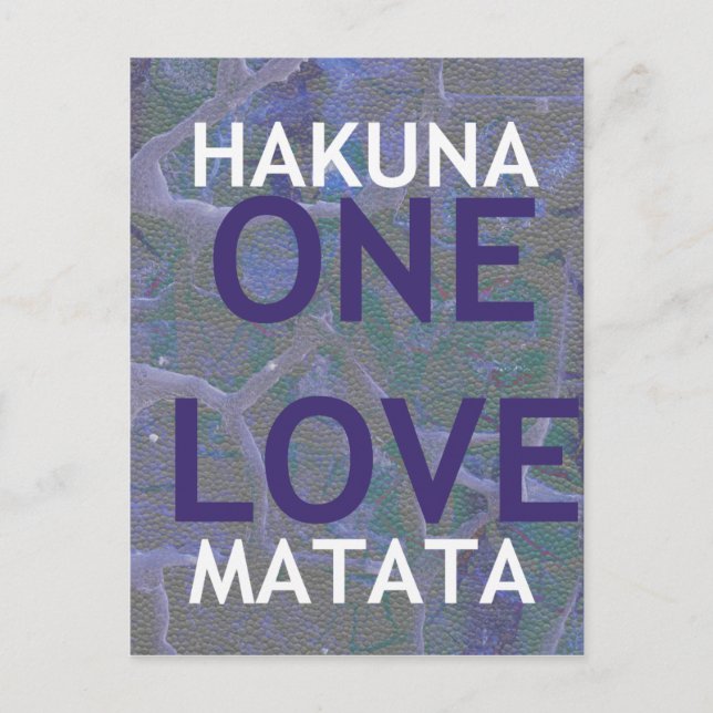 HAKUNA MATATA POSTKARTE (Vorderseite)