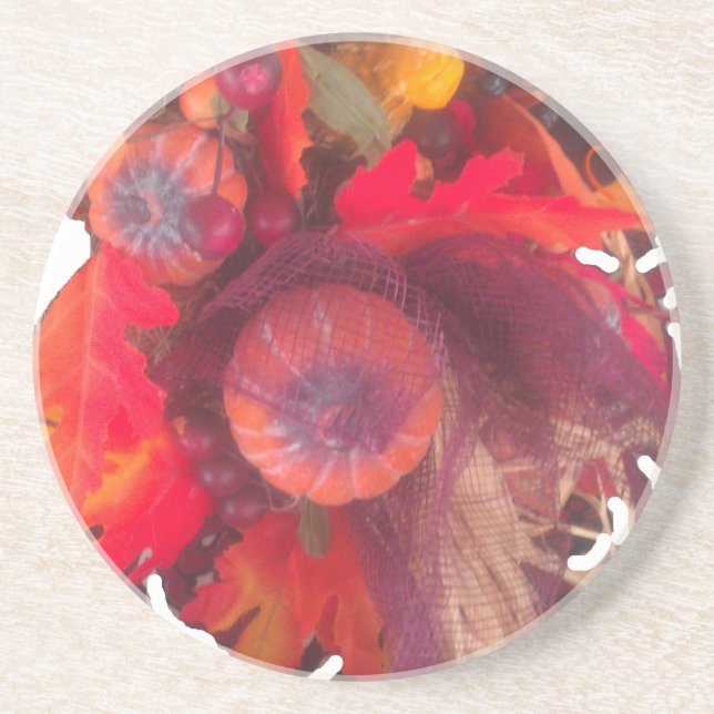 Hakuna Matata Pumkin special Gift Fruit Basket.png Sandstein Untersetzer (Vorne)