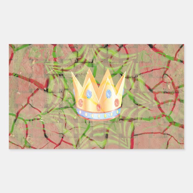 Hakuna matata rechteckiger aufkleber (Vorderseite)