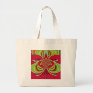 Hakuna Matata rot gelbes Design Jumbo Stoffbeutel