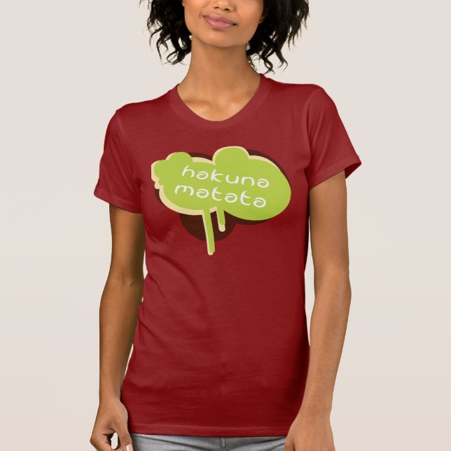 Hakuna matata Rot-T - Shirt (Vorderseite)