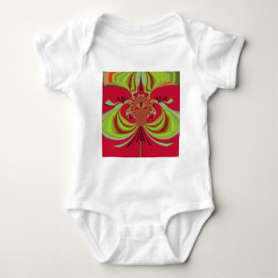 Hakuna Matata rotes gelbes Design Baby Strampler