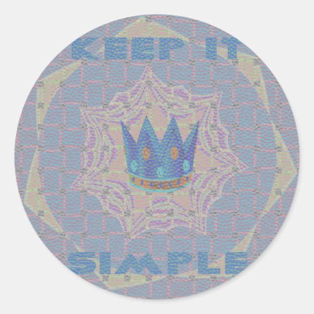 Hakuna matata runder aufkleber (Vorderseite)