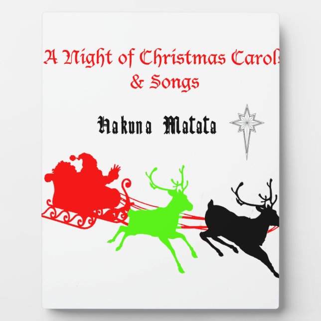 Hakuna Matata Santa's Geschenke mit Carolsingen.pn Fotoplatte (Vorderseite)