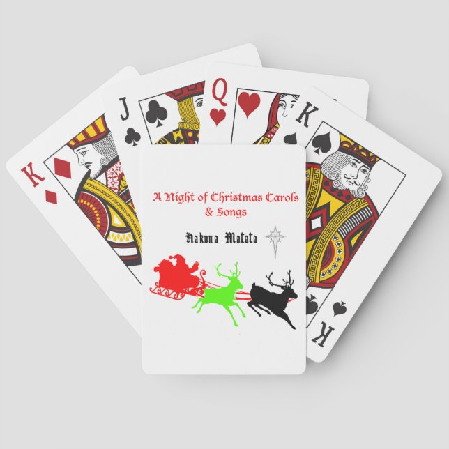 Hakuna Matata Santa's Geschenke mit Carolsingen.pn Spielkarten (Rückseite)