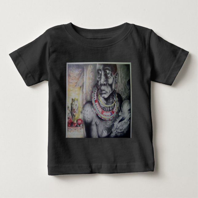 Hakuna Matata Säugling Long SleeveTee-Shirt-Vorlag Baby T-shirt (Vorderseite)