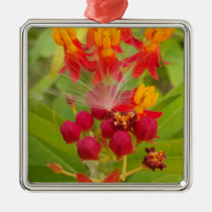 Hakuna Matata schöne grüngelbe Blume Buds. Ornament Aus Metall